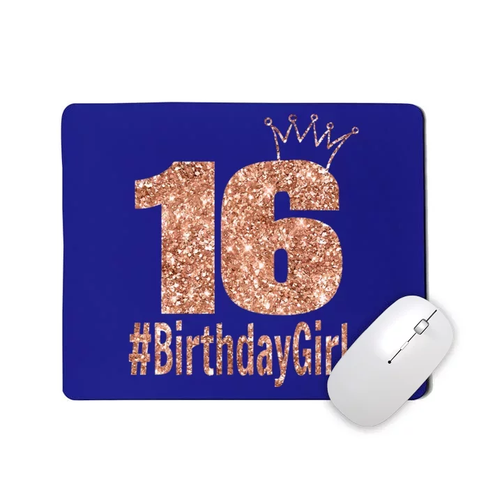 16th Birthday Gift Teen Sweet Sixteen 16 Birthday Mousepad