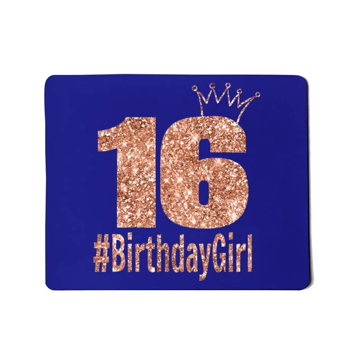 16th Birthday Gift Teen Sweet Sixteen 16 Birthday Mousepad