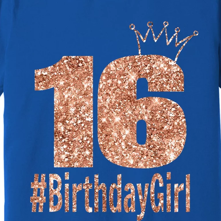 16th Birthday Gift Teen Sweet Sixteen 16 Birthday Premium T-Shirt