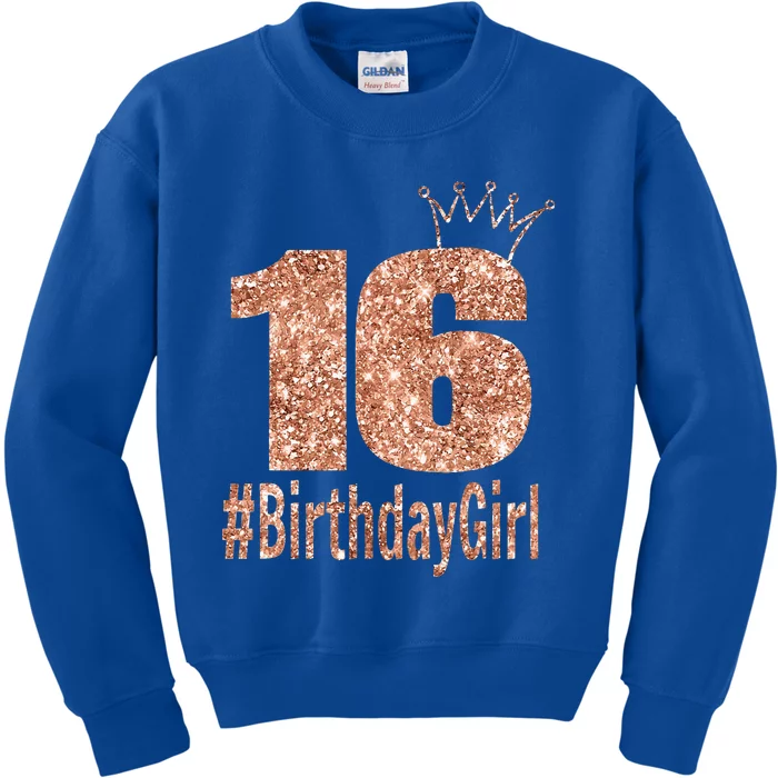 16th Birthday Gift Teen Sweet Sixteen 16 Birthday Kids Sweatshirt