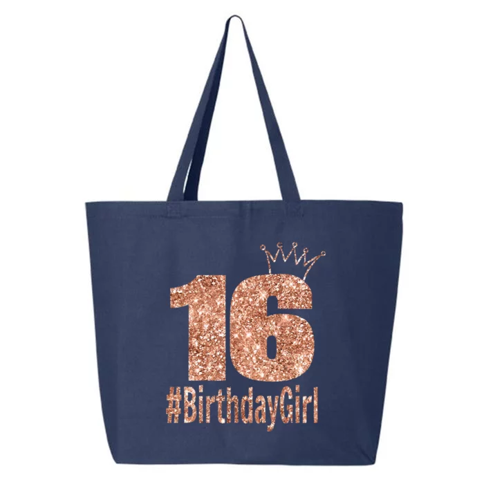 16th Birthday Gift Teen Sweet Sixteen 16 Birthday 25L Jumbo Tote