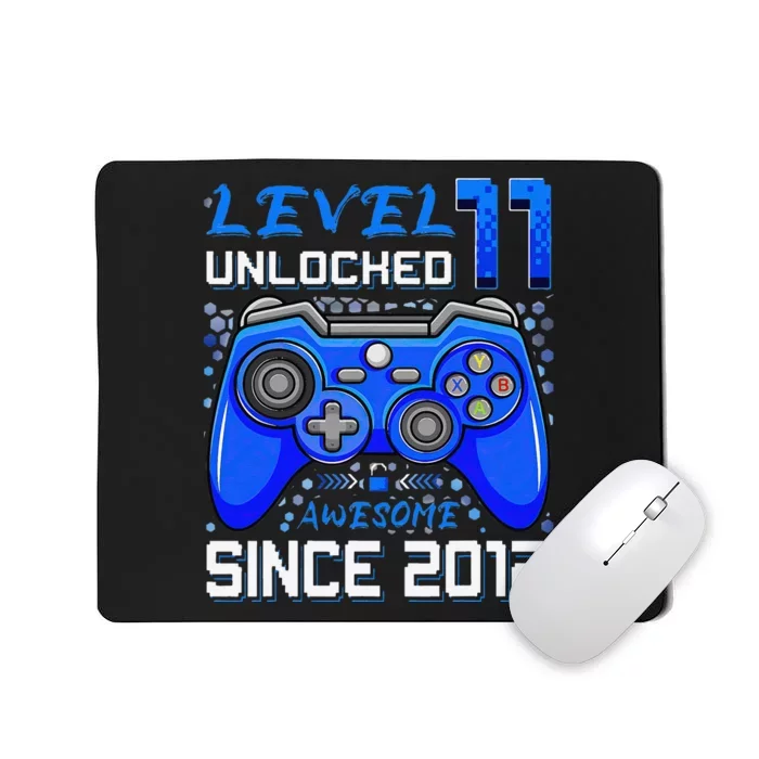 11th Birthday Gift Level 11 Unlocked Awesome 2012 Video Game Mousepad