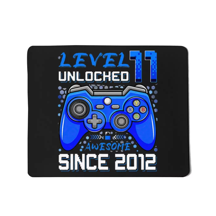 11th Birthday Gift Level 11 Unlocked Awesome 2012 Video Game Mousepad