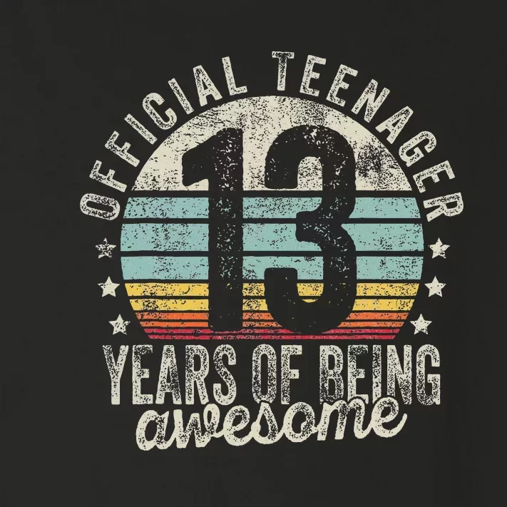 13th Birthday Gifts Teenager Toddler Long Sleeve Shirt