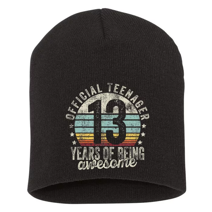 13th Birthday Gifts Teenager Short Acrylic Beanie