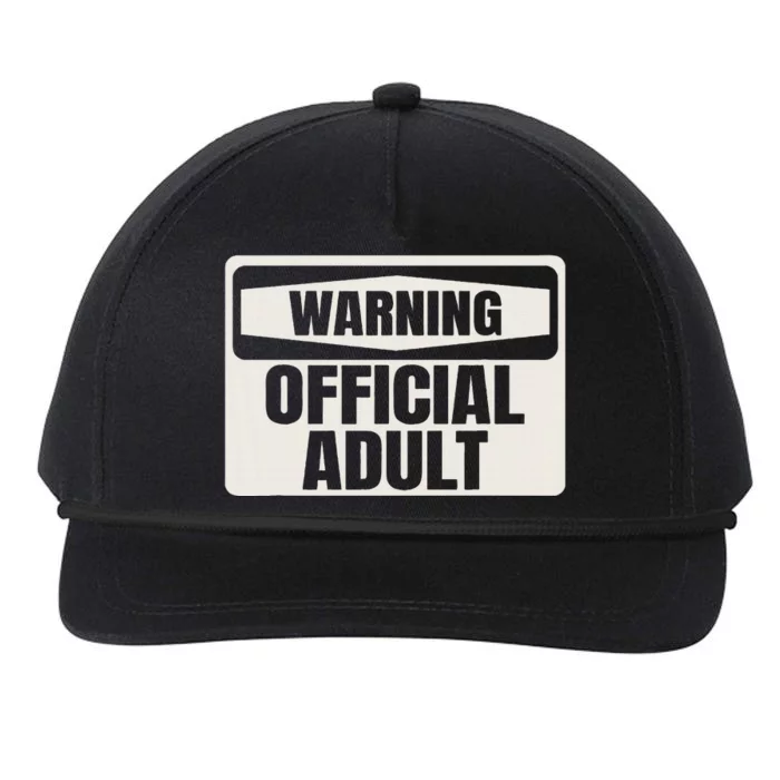 18th Birthday Gifts For Or Officially An Adult Snapback Five-Panel Rope Hat