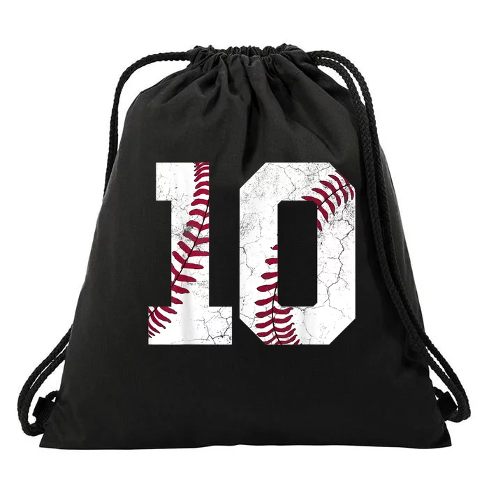 10th Birthday Gift Baseball Shirt Boys K.i.d.s Ten 10 2013 Drawstring Bag