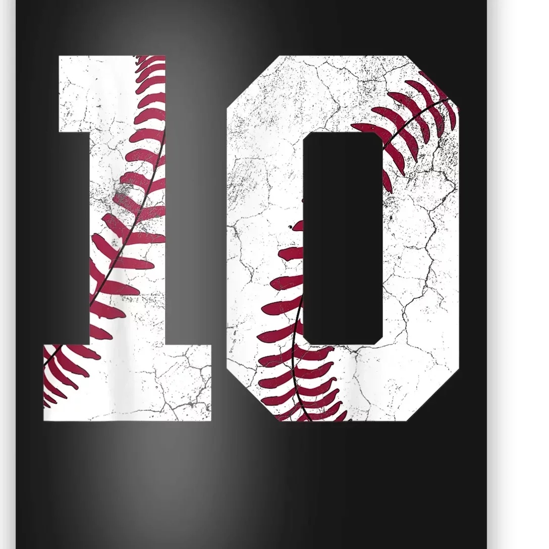 10th Birthday Gift Baseball Shirt Boys K.i.d.s Ten 10 2013 Poster