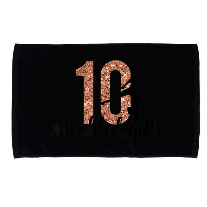 10th Birthday Gift Double Digits Girls Ten 10 Gymnastics Microfiber Hand Towel