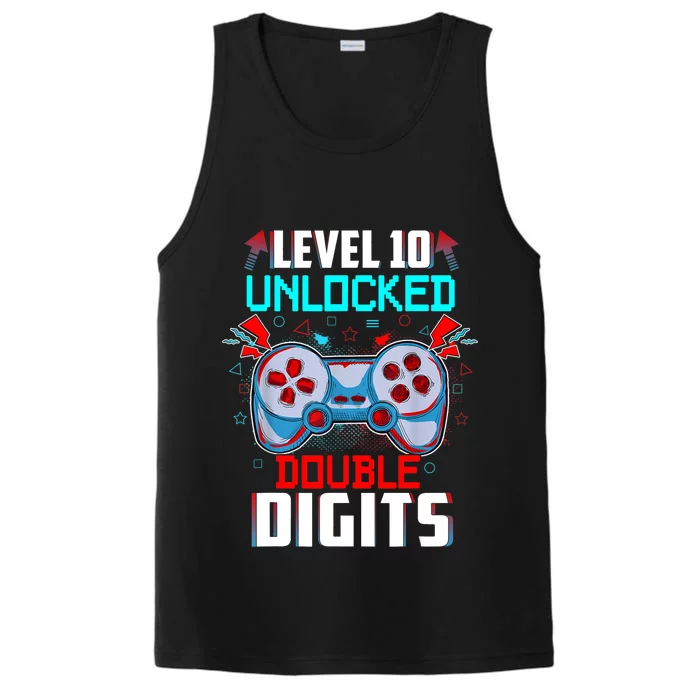 10th Birthday Gift For Boys Double Digits 10 Year Old Gifts Gamer Gift Performance Tank