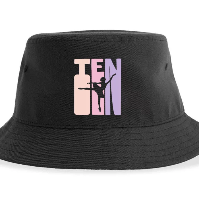 10th Birthday Gift Ballet Dancer 10 Years Old Ballerina Sustainable Bucket Hat