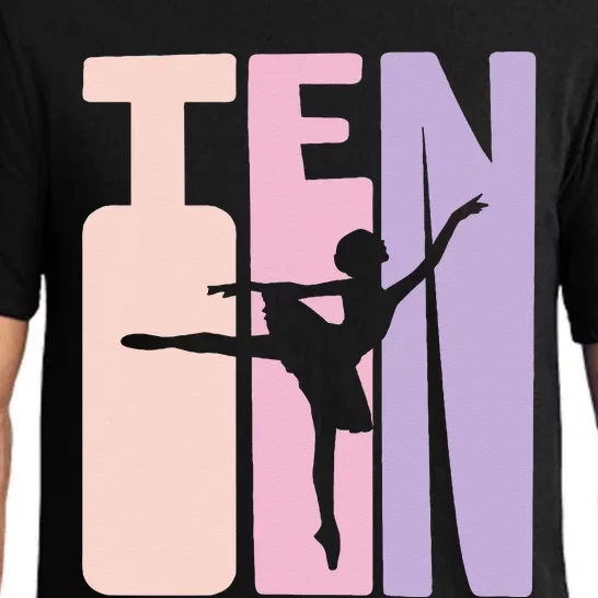 10th Birthday Gift Ballet Dancer 10 Years Old Ballerina Pajama Set