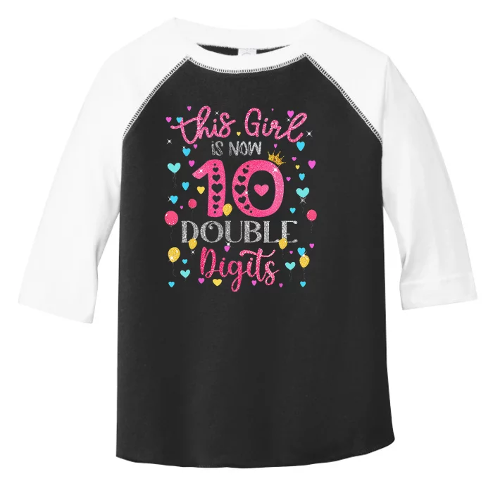 10th Birthday Gift This Is Now 10 Double Digits Toddler Fine Jersey T-Shirt