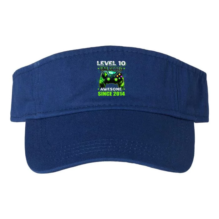 10th Birthday Gamer 10 Year Old Funny Bday Valucap Bio-Washed Visor