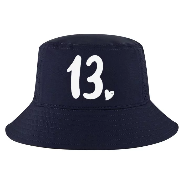 13th Birthday Heart Cool Comfort Performance Bucket Hat