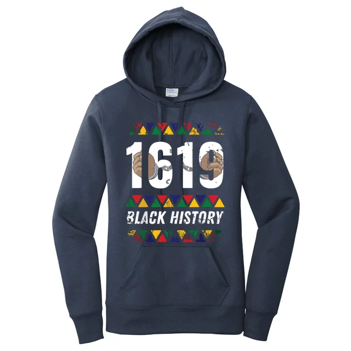 1619 Black History Month African American Pride Celebration Women's Pullover Hoodie