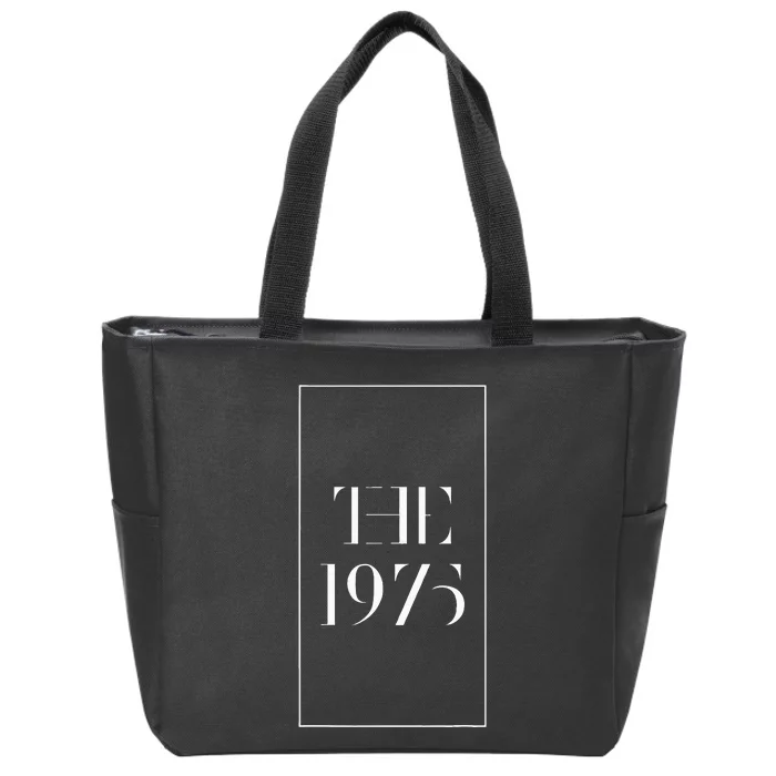 1975 black indie rock fun cool popular band Zip Tote Bag