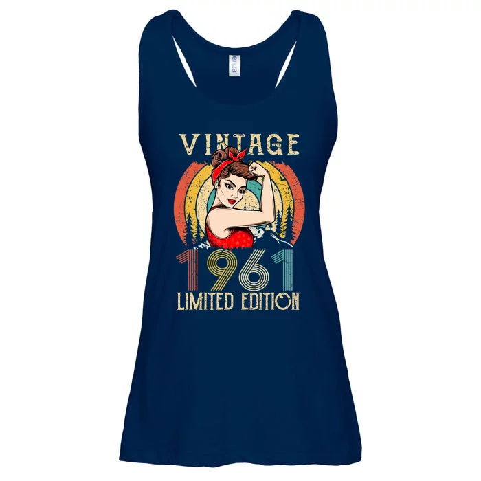 1961 birthday Ideas for wo, Awesome 62 Year Old Ladies Essential Flowy Tank