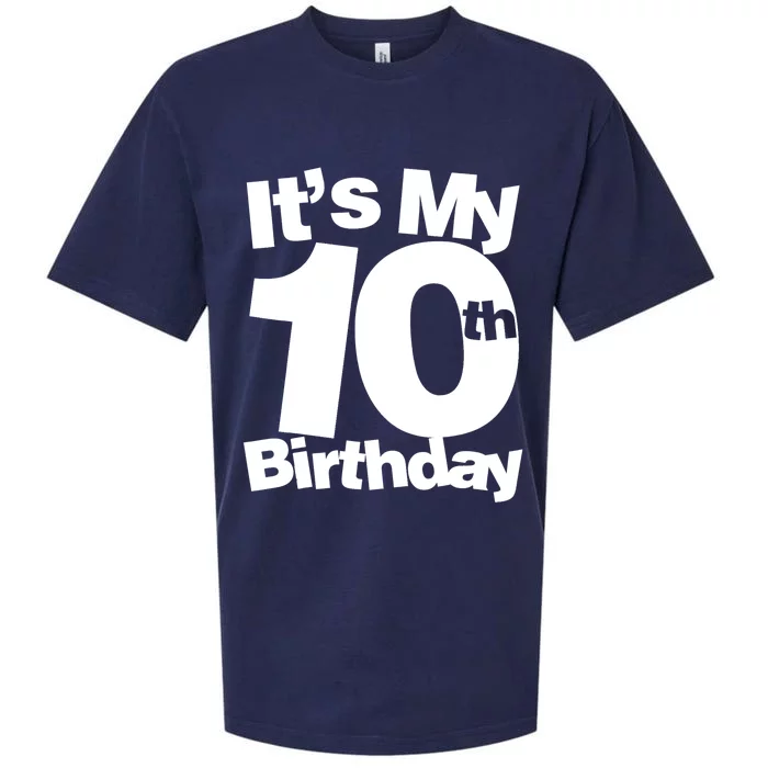 10th Birthday It's My 10th Birthday 10 Year Old Birthday TShirt Sueded Cloud Jersey T-Shirt