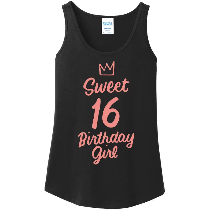 16th Birthday Idea N Sweet 16 Year Old Girl Ladies Essential Tank