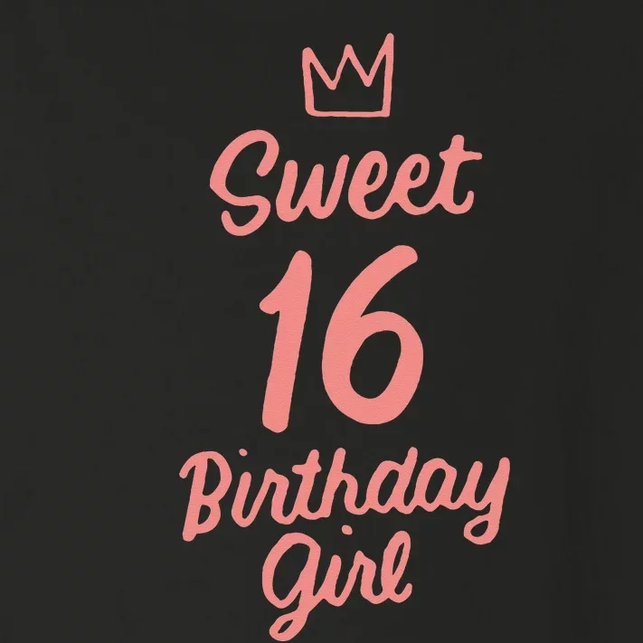 16th Birthday Idea N Sweet 16 Year Old Girl Toddler Long Sleeve Shirt