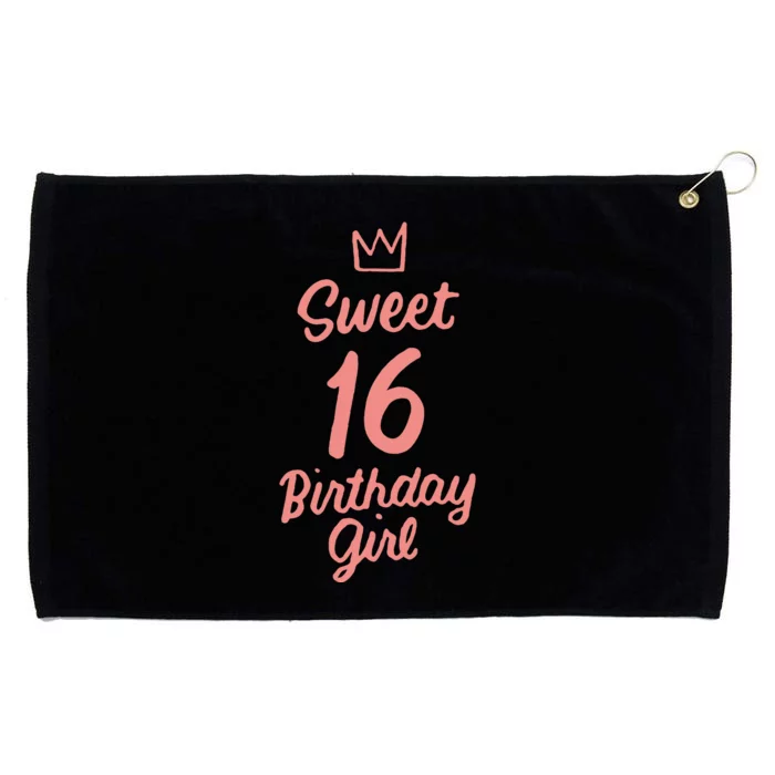 16th Birthday Idea N Sweet 16 Year Old Girl Grommeted Golf Towel