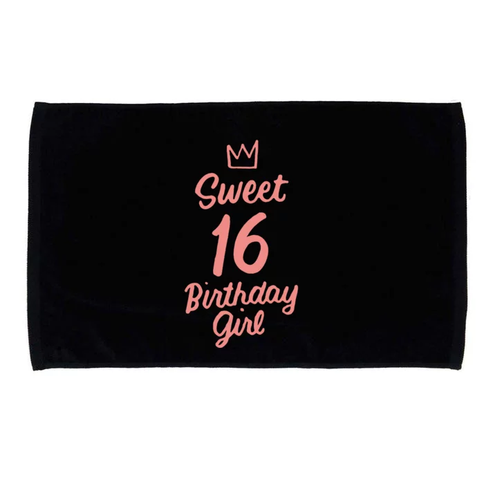 16th Birthday Idea N Sweet 16 Year Old Girl Microfiber Hand Towel