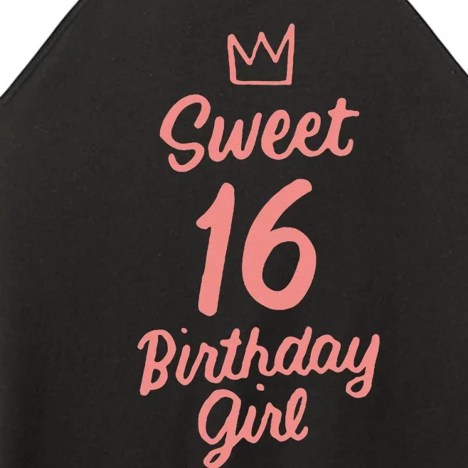 16th Birthday Idea N Sweet 16 Year Old Girl Women’s Perfect Tri Rocker Tank