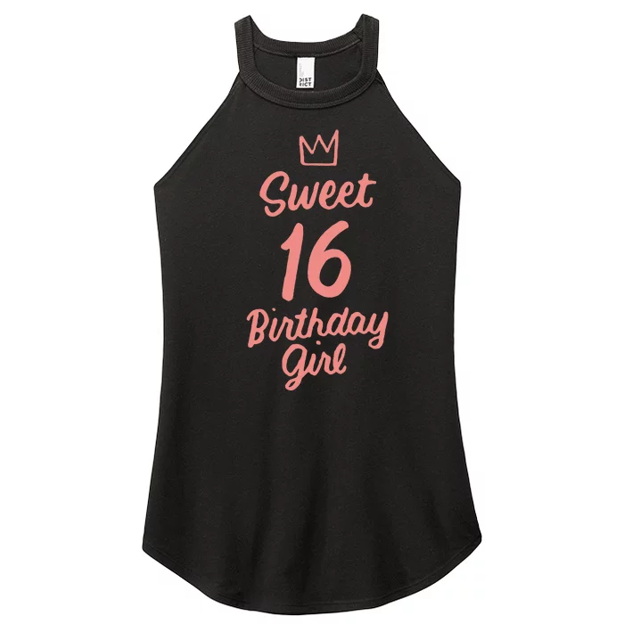 16th Birthday Idea N Sweet 16 Year Old Girl Women’s Perfect Tri Rocker Tank