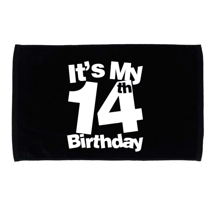 14th Birthday It's My 14th Birthday 14 Year Old Birthday Microfiber Hand Towel