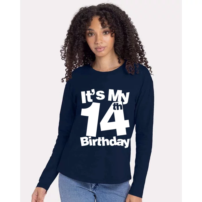 14th Birthday It's My 14th Birthday 14 Year Old Birthday Womens Cotton Relaxed Long Sleeve T-Shirt