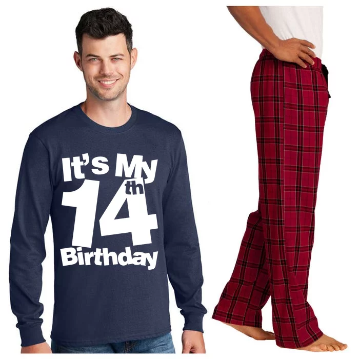 14th Birthday It's My 14th Birthday 14 Year Old Birthday Long Sleeve Pajama Set