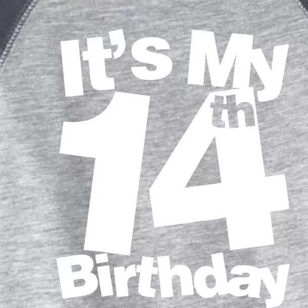 14th Birthday It's My 14th Birthday 14 Year Old Birthday Toddler Fine Jersey T-Shirt