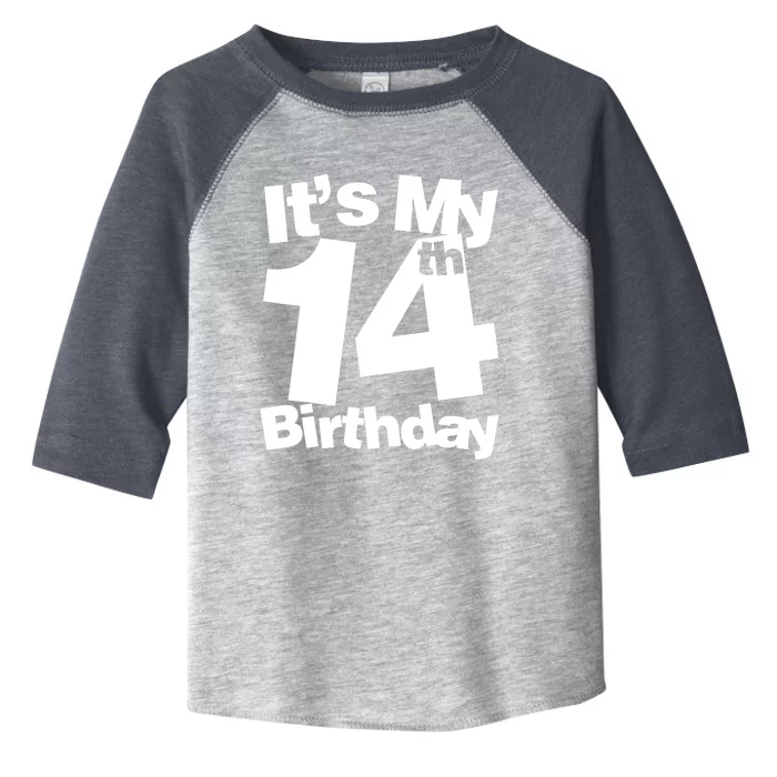 14th Birthday It's My 14th Birthday 14 Year Old Birthday Toddler Fine Jersey T-Shirt