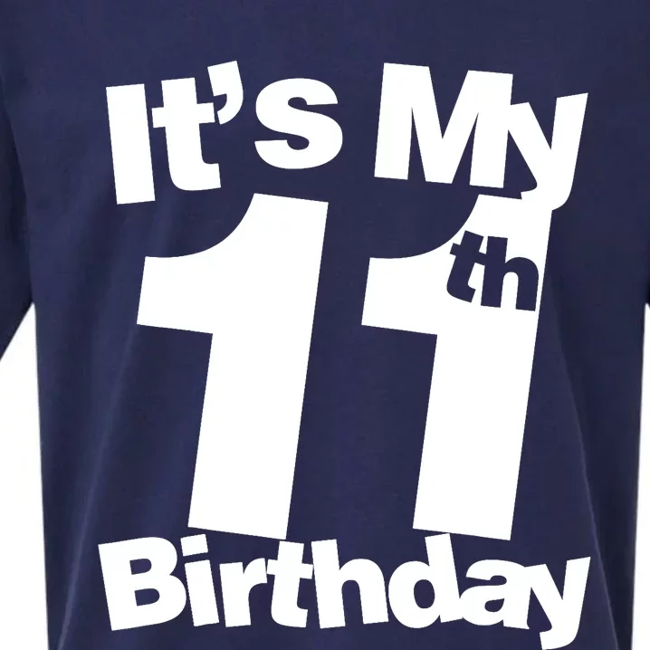 11th Birthday It's My 11th Birthday 11 Year Old Birthday Sueded Cloud Jersey T-Shirt