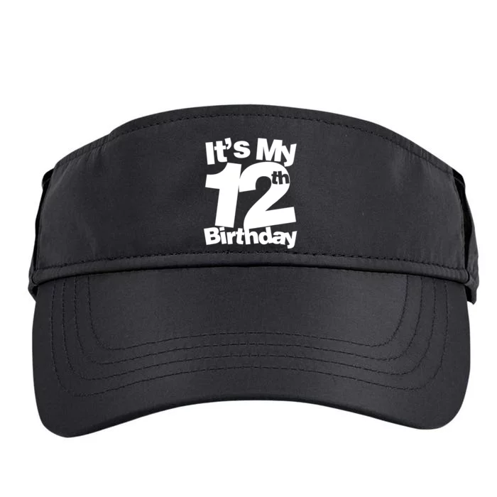 12th Birthday It's My 12th Birthday 12 Year Old Birthday Adult Drive Performance Visor