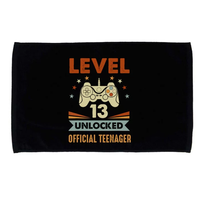 13th Birthday Level 13 Unlocked Teenager Microfiber Hand Towel