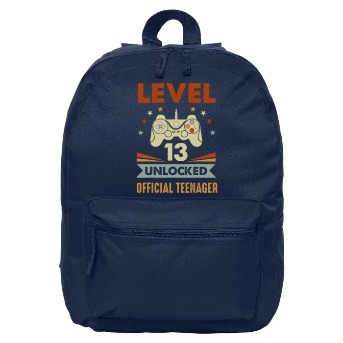 13th Birthday Level 13 Unlocked Teenager 16 in Basic Backpack