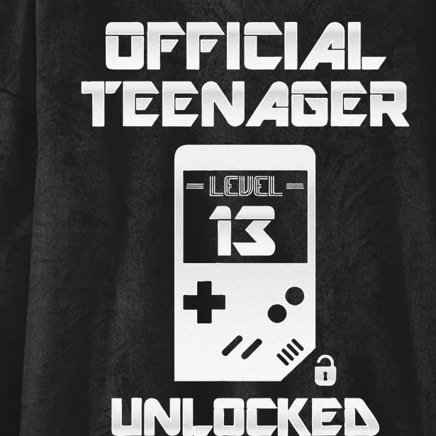 13th Birthday Level 13 Unlocked Hooded Wearable Blanket