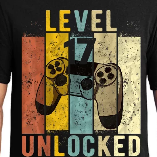 17th Birthday Level 17 Unlocked Video Gamer Pajama Set