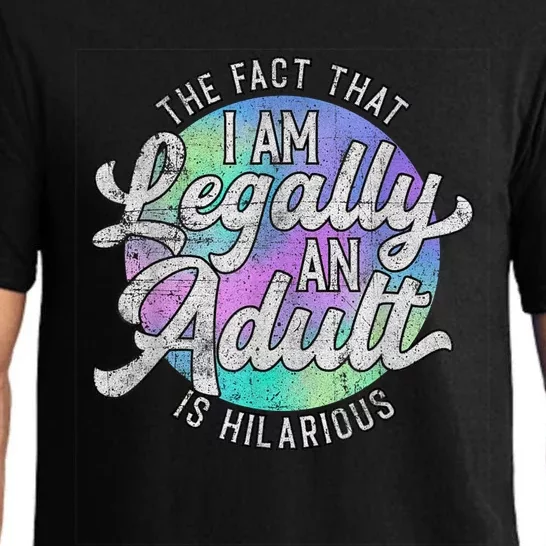 18th Birthday Legally An Adult Hilarious Bday Pajama Set