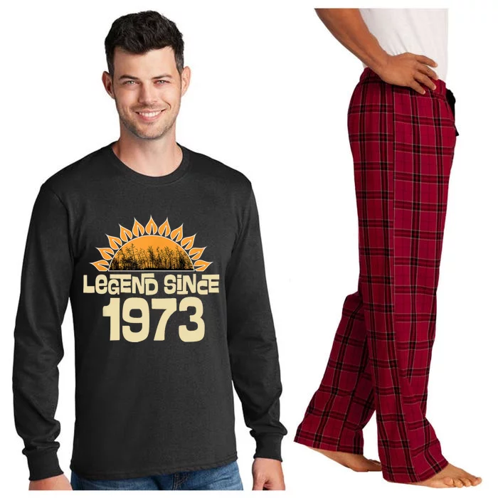 1973 Birthday Legend Since Retro Vintage Long Sleeve Pajama Set