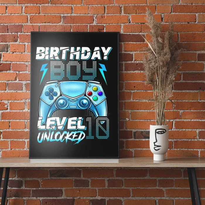 10Th Birthday  Level 10 Unlocked Awesome Since 2012 Gamer Poster