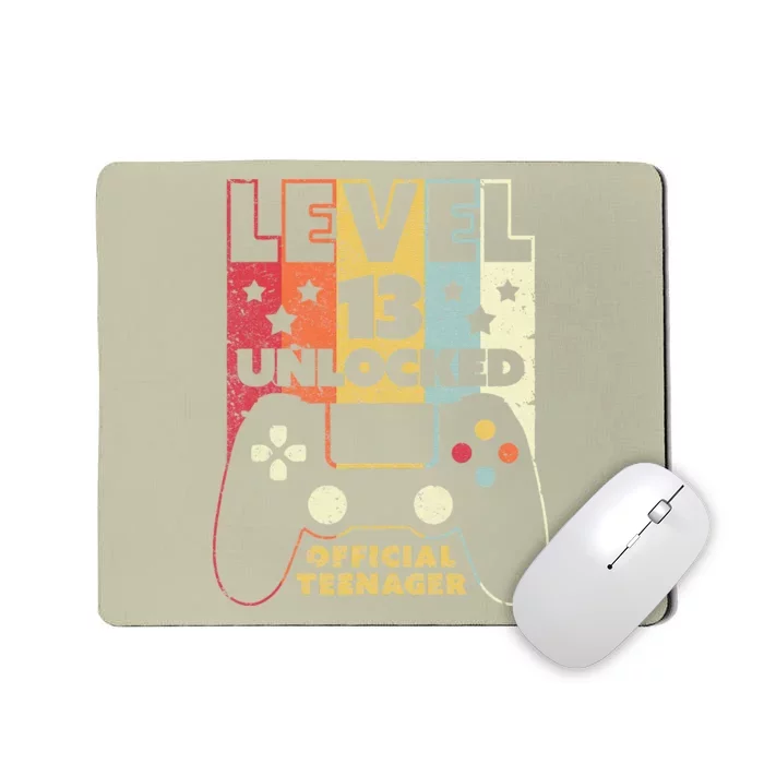 13th Birthday . Level 13 Unlocked, Nager Mousepad