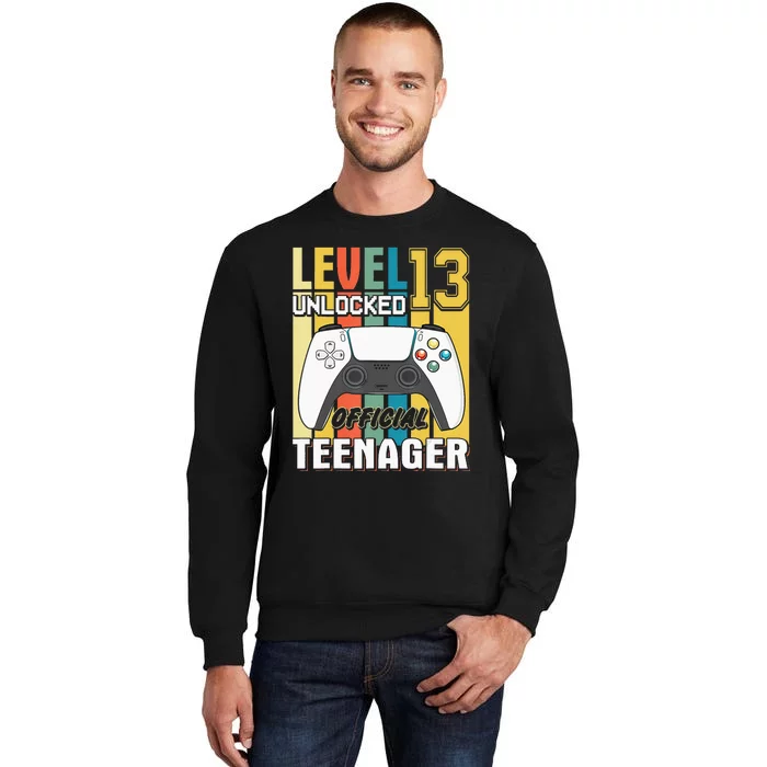 13Th Birthday  Level 13 Unlocked Official Teenager Sweatshirt