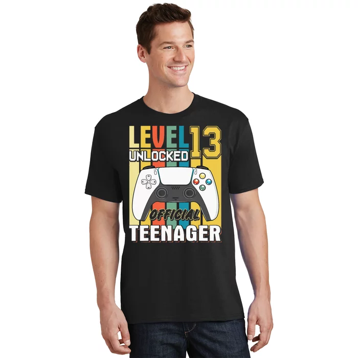 13Th Birthday  Level 13 Unlocked Official Teenager T-Shirt