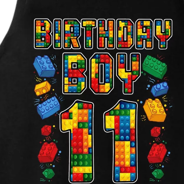 11th Birthday Master Builder 11 Years Old Block Building Ladies Tri-Blend Wicking Tank