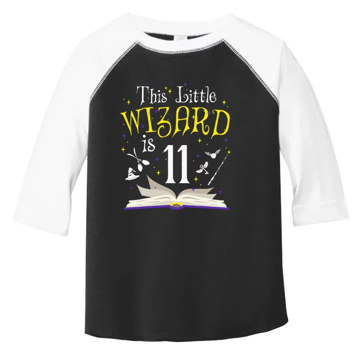 11th Bday Magic Wizard 11 Year Old Birthday Matching Family Toddler Fine Jersey T-Shirt