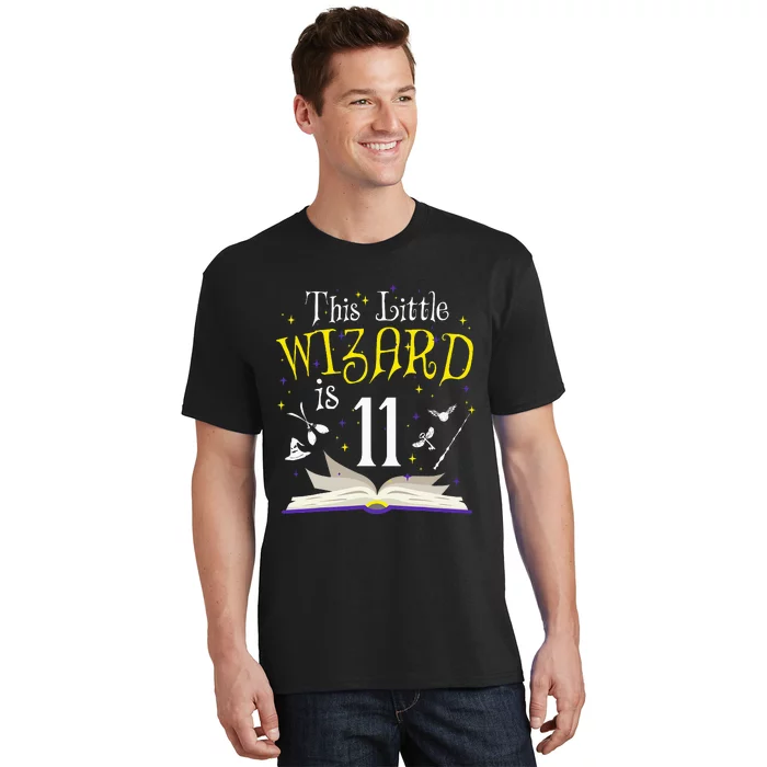 11th Bday Magic Wizard 11 Year Old Birthday Matching Family T-Shirt