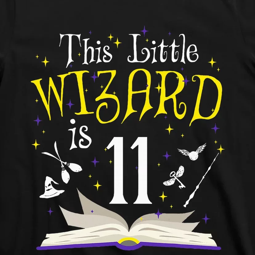 11th Bday Magic Wizard 11 Year Old Birthday Matching Family T-Shirt